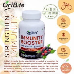 Immunity booster capsules for improving immune defense and energy.