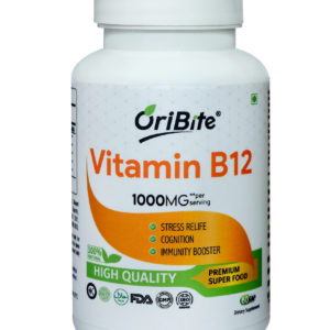 Oribite Vitamin B12 Capsules for Enhanced Energy and Metabolism Vitamin B12 supplement USA, energy and metabolism support, brain function, Oribite Florida