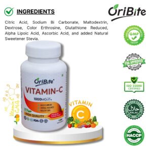 Vitamin C tablets for boosting immunity and skin health