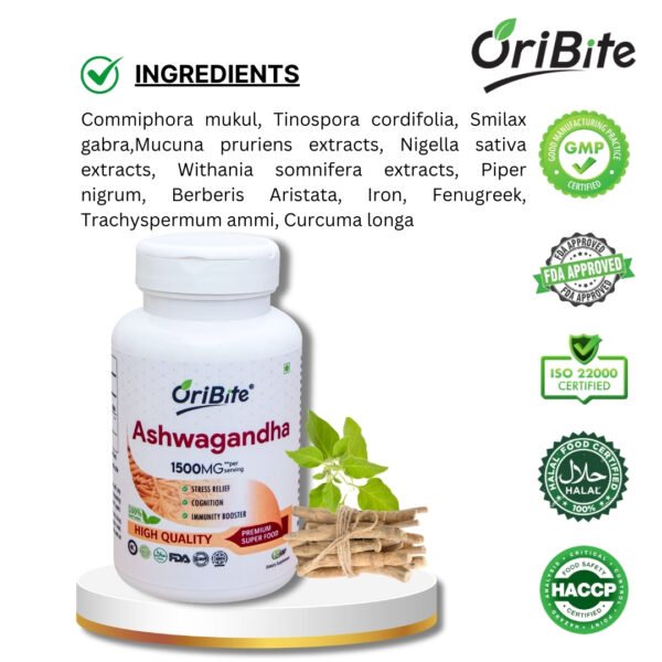 Ashwagandha Capsules promoting stress relief and mental clarity