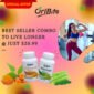 Oribite Best Seller Combo Moringa and Curcumin for Longevity and Wellness Best Seller Combo, Moringa supplement, Curcumin anti-inflammatory, live longer, wellness supplements, longevity supplements, joint health, immunity support, anti-inflammatory, Oribite supplements USA, Florida health