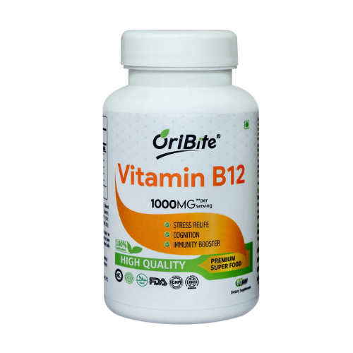 Oribite Vitamin B12 Supplement with Methylcobalamin and Natural Ingredients Vitamin B12 with methylcobalamin, natural ingredients, vegan, vegetarian B12 supplement