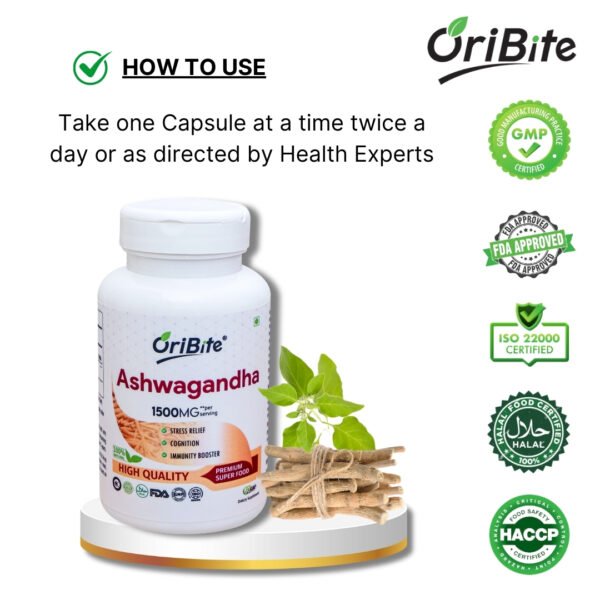 Ashwagandha Capsules promoting stress relief and mental clarity